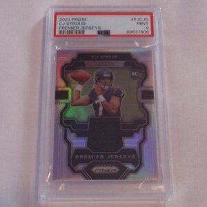 2023 PRIZM CJ STROUD PREMIER JERSEYS #PJCJS PSA MINT 9
